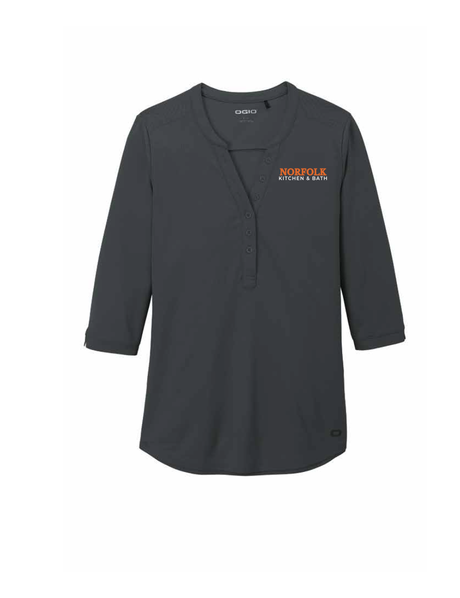 OGIO Women's Jewel Henley - Image 2