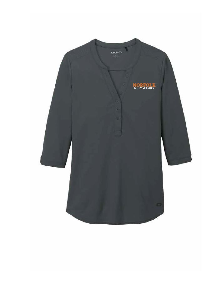 OGIO Women's Jewel Henley - Image 2